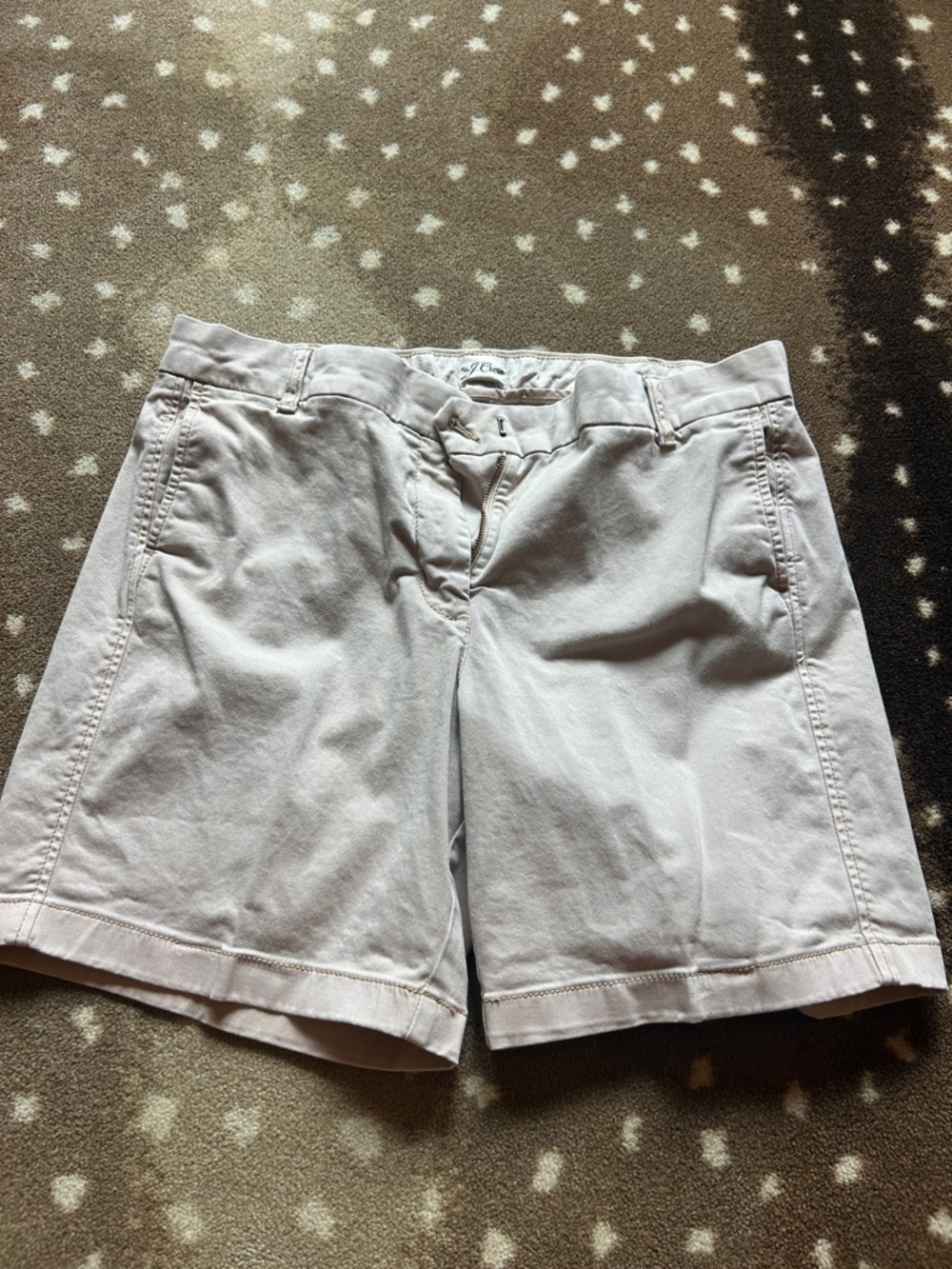 J. Crew Women's Light Beige Casual Bermuda Shorts